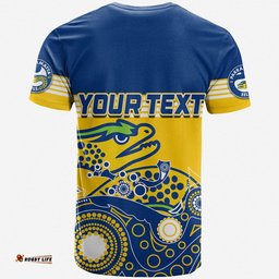 custom personalised eels rugby t shirt aboriginal simple