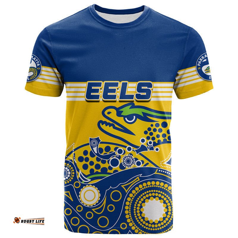 custom personalised eels rugby t shirt aboriginal simple