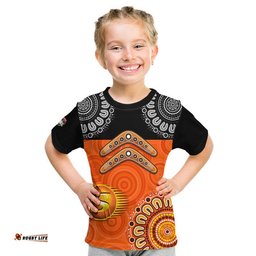 perth scorchers cricket t shirt aboriginal double boomerang