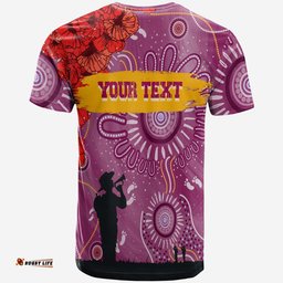 custom personalised brisbane lions indigenous anzac day t shirt we will remember