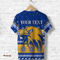 custom personalised eagles christmas t shirt indigenous west coast