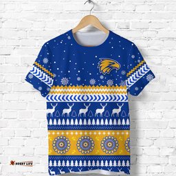custom personalised eagles christmas t shirt indigenous west coast