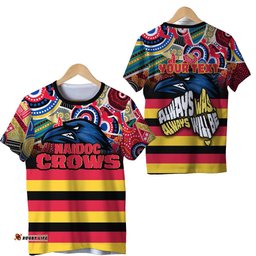 custom personalised adelaide naidoc week t shirt crows aboriginal special style