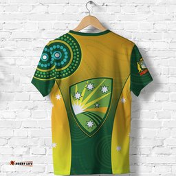 custom personalised cricket australia t shirt unique aboriginal