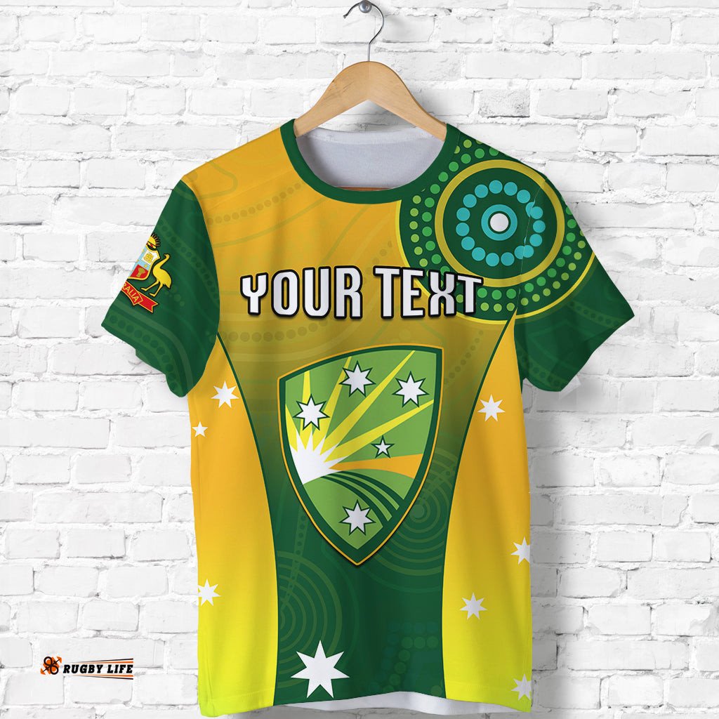 custom personalised cricket australia t shirt unique aboriginal