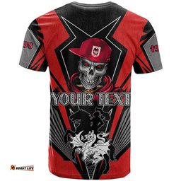 custom personalised dragons rugby t shirt mascot st. george illawarra since 1998 cool skull