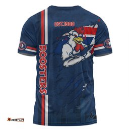 Amazing Aussie Sydney Roosters T-Shirt - Happy Australia Day Flag Scratch Style