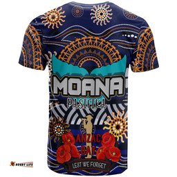 pasifika rugby t shirt aboriginal anzac day lest we forget with poppy flower patterns t shirt