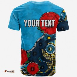 custom personalised anzac day nrl titans army mix aboriginal t shirt