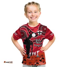 custom text and number st kilda football anzac 2023 t shirt saints aboriginal mix poppy camouflage