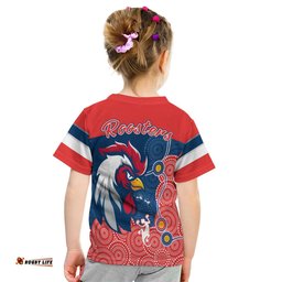 roosters t shirt red aboriginal rugby