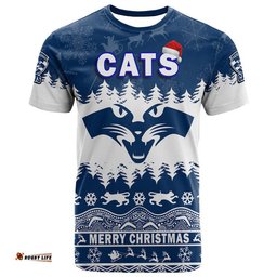 custom personalised and number geelong cats unique winter season t shirt cats merry christmas
