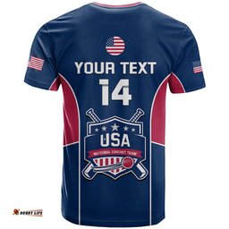 personalised united states cricket t shirt go usa dynamic version 2023