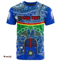 personalised t shirt torres strait symbol with aboriginal patterns