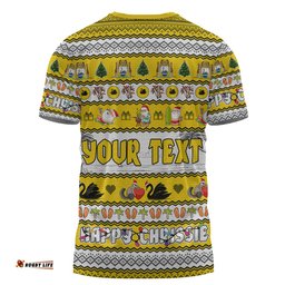Amazing Aussie Western Australia Christmas Custom T-shirt - Happy Chrissie Ugly Style T-shirt