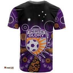 perth glory football t shirt aboriginal art