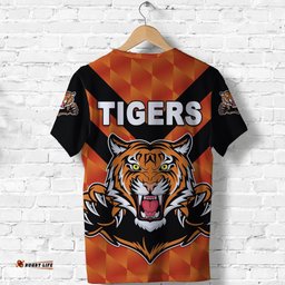 custom personalised balmain t shirt tigers orange vibes no.2
