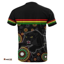 panthers t shirt aboriginal patterns