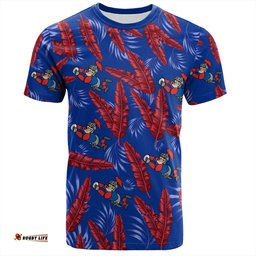Amazing Aussie Newcastle Knights Custom T-Shirt - Tropical Patterns Knights T-Shirt