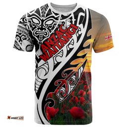 personalised new zealand waitangi and anzac day t shirt