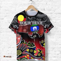 custom personalised color st. george dragons t shirt naidoc week