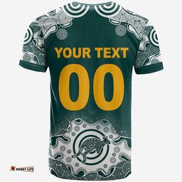 custom personalised and number australia rugby wallabies t shirt replica jersey no.2