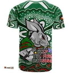 Amazing Aussie South Sydney Rabbitohs T-Shirt Aboriginal Inspired Naidoc Week Custom For Die Hard Fan Supporters