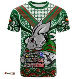 Amazing Aussie South Sydney Rabbitohs T-Shirt Aboriginal Inspired Naidoc Week Custom For Die Hard Fan Supporters