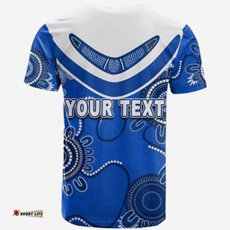 custom personalised bulldogs rugby aboriginal boomerang t shirt jersey