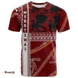 illawarra dragons aboriginal christmas with geometrical pattern t shirt