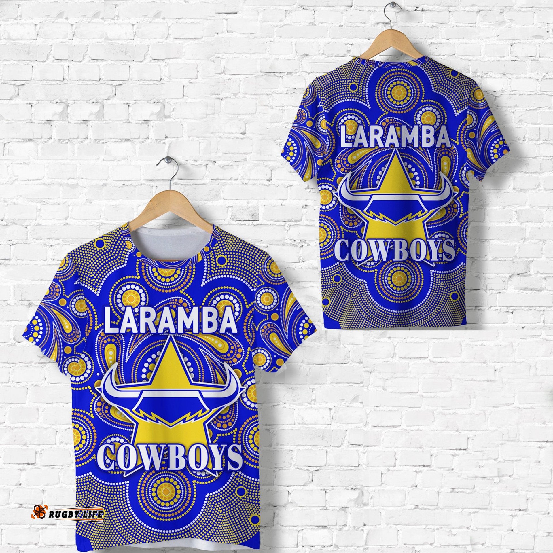 laramba cowboys football club t shirt indigenous vibes