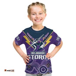 melbourne storm rugby t shirt indigenous boomerang gradient style