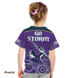 melbourne storm rugby t shirt indigenous boomerang gradient style