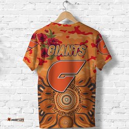 greater western sydney giants anzac t shirt indigenous vibes