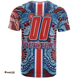 knights rugby t shirt custom knights logo aboriginal indigenous sport style t shirt