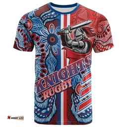 knights rugby t shirt custom knights logo aboriginal indigenous sport style t shirt