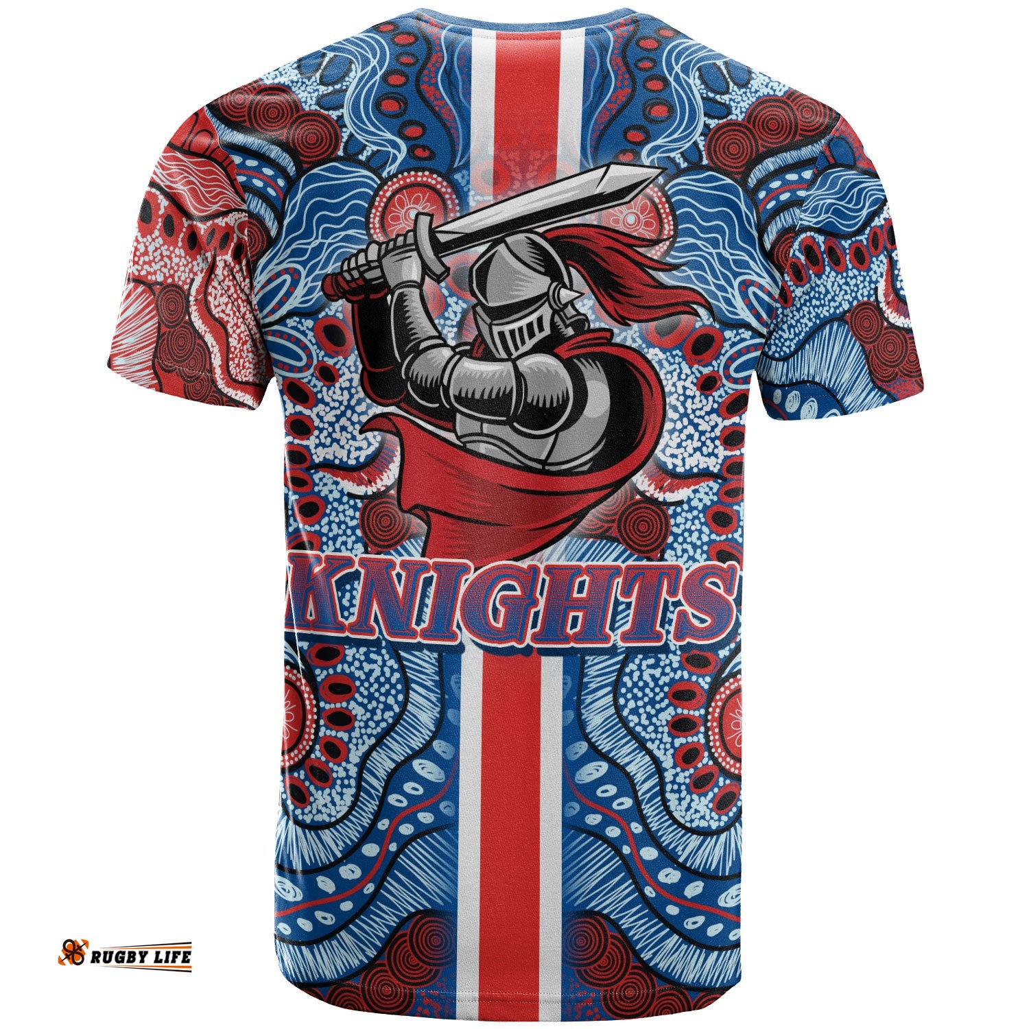 knights rugby t shirt custom knights logo aboriginal indigenous sport style t shirt