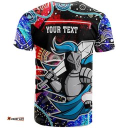 knights rugby t shirt custom knights rugby league team with aboriginal culture player and number t shirt