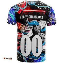 knights rugby t shirt custom knights rugby league team with aboriginal culture player and number t shirt