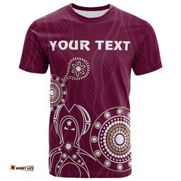 maroons rugby t shirt custom indigenous maroons t shirt rlt13