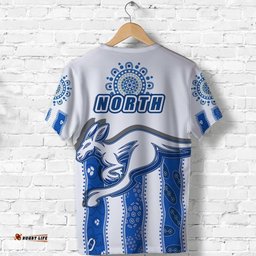 melbourne kangaroos t shirt indigenous north roos white