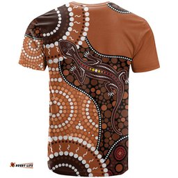 lizard naidoc 2024 t shirt aboriginal art style