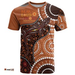 lizard naidoc 2024 t shirt aboriginal art style