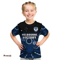 melbourne victory football t shirt aboriginal art