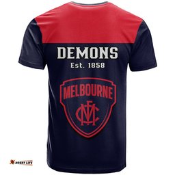 melbourne football 2023 t shirt go demons sporty style
