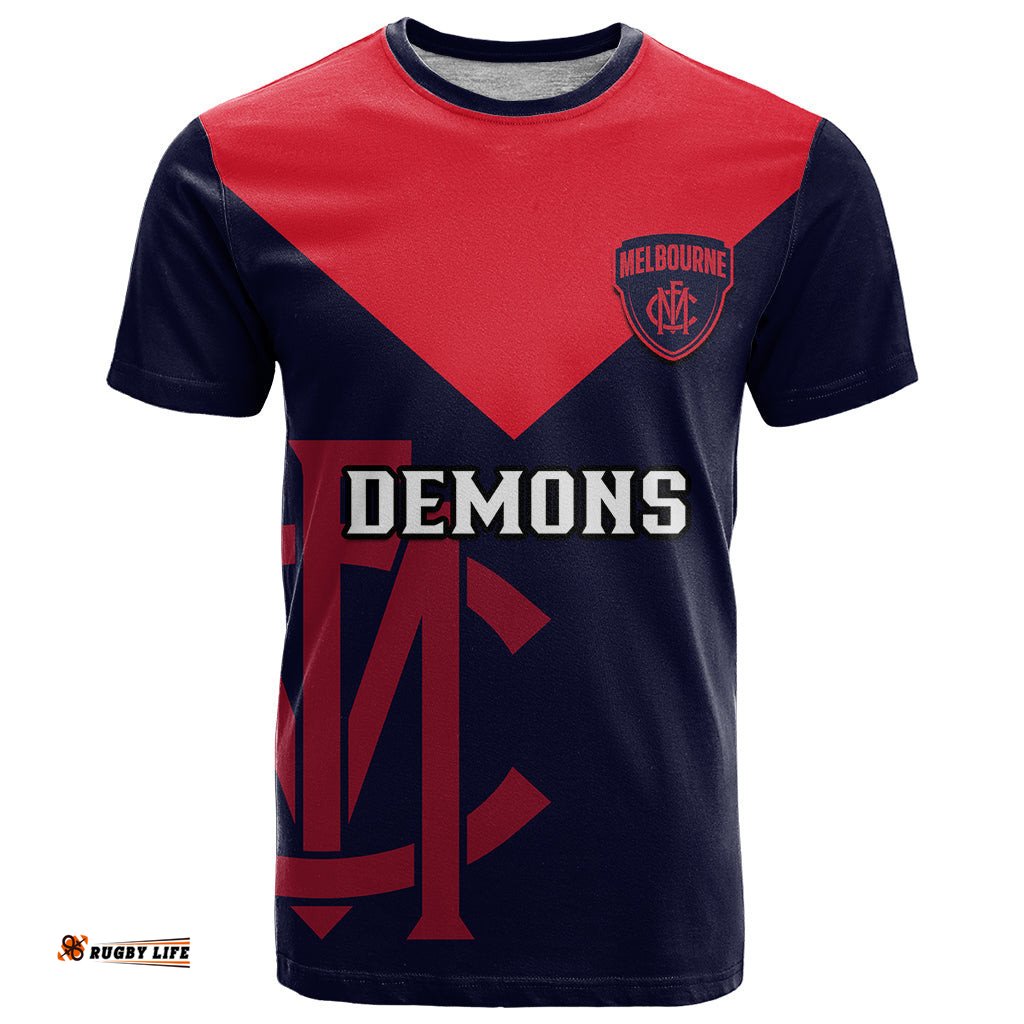 melbourne football 2023 t shirt go demons sporty style