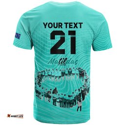 matildas til its done custom t shirt australia womens soccer turquoise style