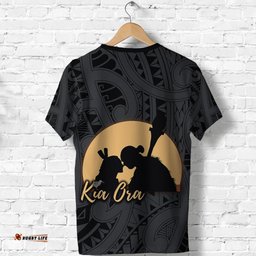 maori kiwi rugby t shirt hongi kia ora new zealand