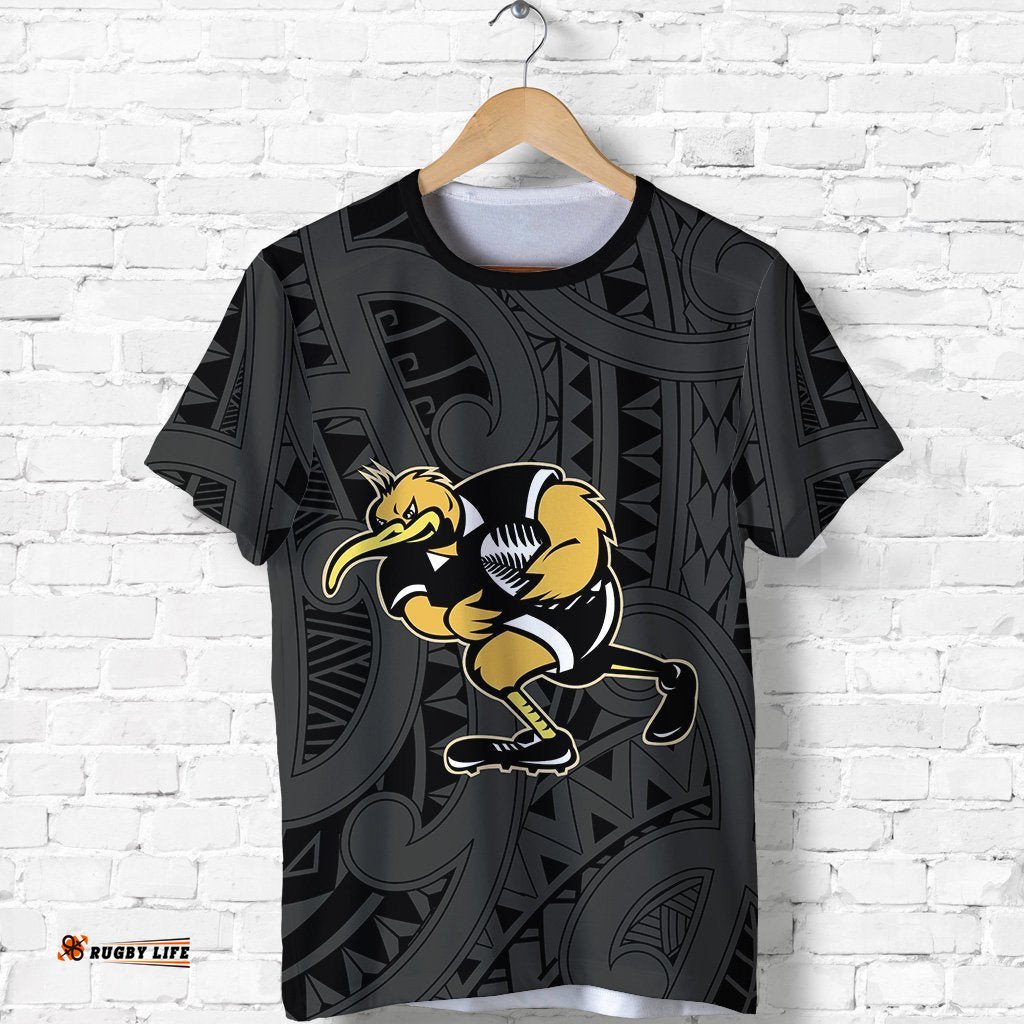maori kiwi rugby t shirt hongi kia ora new zealand