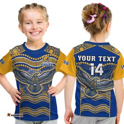 custom text and number eagles football t shirt west coast 1986 aboriginal sporty style